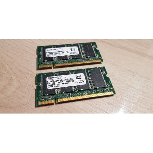 2 Barrettes mémoire pc portable SD06464A1B41MT-60