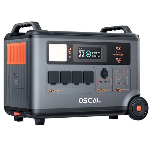 Blackview Oscal PowerMax 6000 6000W Centrale électrique robuste , batterie LiFePO4 de 3600Wh à 57600Wh, 14 prises, sortie double tension 120V/240V, 3500+ Life Circle, signal en code Morse