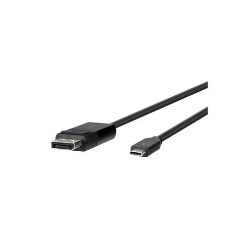 Belkin - Câble DisplayPort - 24 pin USB-C (M) pour DisplayPort (M) - 1.8 m - support 4K - noir