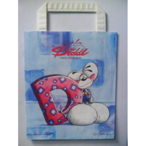 Diddl Pochette Pour Cadeau - Sac Sachet En Papier Décoré À L'efigie De La Peluche Diddl - Renforcé Avec Anses - Format De Taille Moyenne