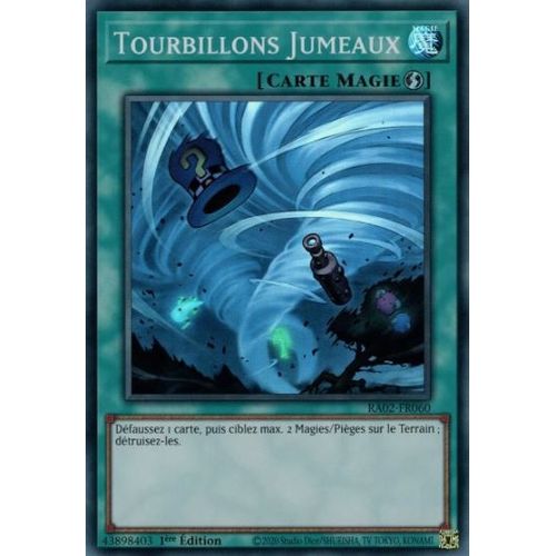 Yu Gi Oh Ra02 Fr060 Tourbillons Jumeaux Super Rare