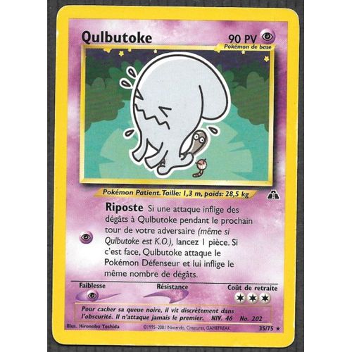 Carte Pokémon Qulbutoke 35/75 - Neo Discovery Wizards (Fr)