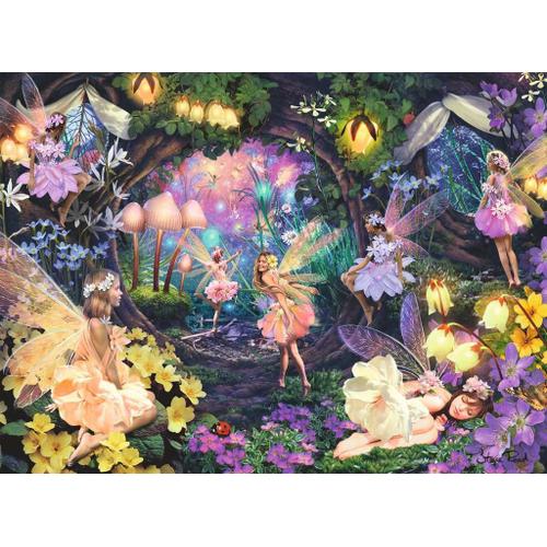 Puzzle Pièces Xxl - Color Star - Luminous Forest Fairies - Puzzle 100 Pièces