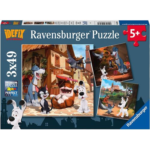 3 Puzzles - Idefix - 49, 49 Et 49 Pièces