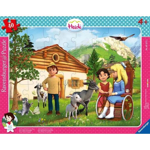 Puzzle Cadre - Heidi - 40 Pièces