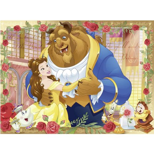 Puzzle Pièces Xxl - La Belle Et La Bête - Puzzle 100 Pièces