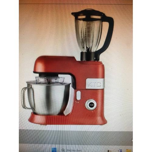 Robot Pétrin avec Blender KITCHENCOOK EXPERT XL - Rouge - 6,5L