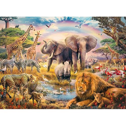 Puzzle Pièces Xxl - Savane Africaine - Puzzle 100 Pièces