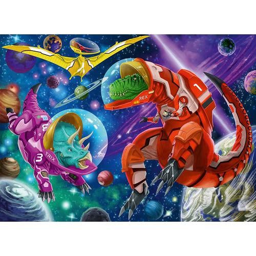 Puzzle Pièces Xxl - Space Dinosaur - Puzzle 200 Pièces