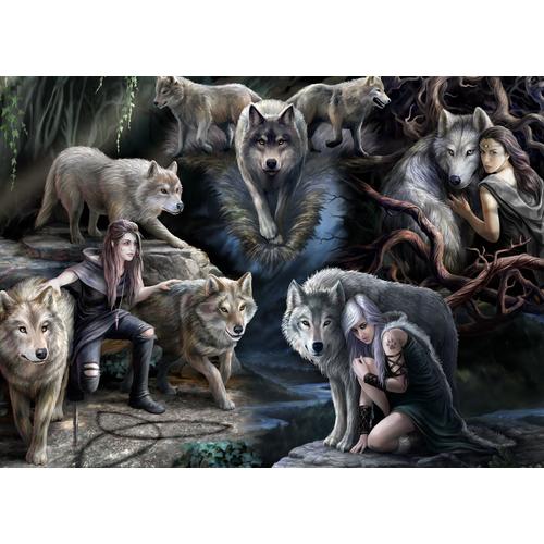 Anne Stokes - Wolf Collage - Puzzle 1500 Pièces