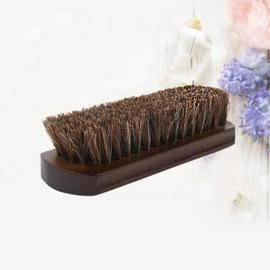 Brosse Chaussure,2 PCS Brosses à Chaussures en Poils Naturel en CRIN de  Cheval + Petite Brosse à Cirage en CRIN de Cheval Haute Brillance Brosses  de Nettoyage de Chaussures pour Bottes 