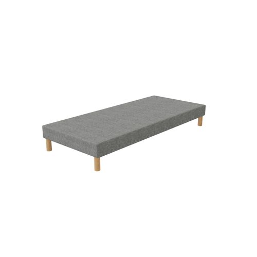 Sommier Tapissier 80x190 Gris + Jeu De Pied Offert.
