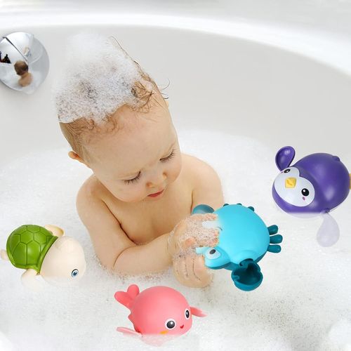 PADONISE Lot De 3 Tortues De Bain à Remonter Pour Les Tout-petits De 1 à 3 Ans, Jouets Flottants à Remonter Pour Garçons Et Filles De 1 An, Jouets De Piscine Interactifs