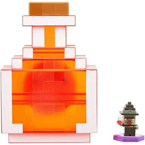 Minecraft Mallette De Transport Potion Avec Mini-Figurine Sorcière Exclusive Inspirée Du Jeu Vidéo
