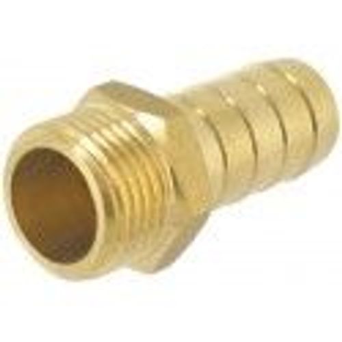 Embout cannelé laiton 6 pans droit male 33 x 42 mm tuyau ° 32 mm CAP VERT