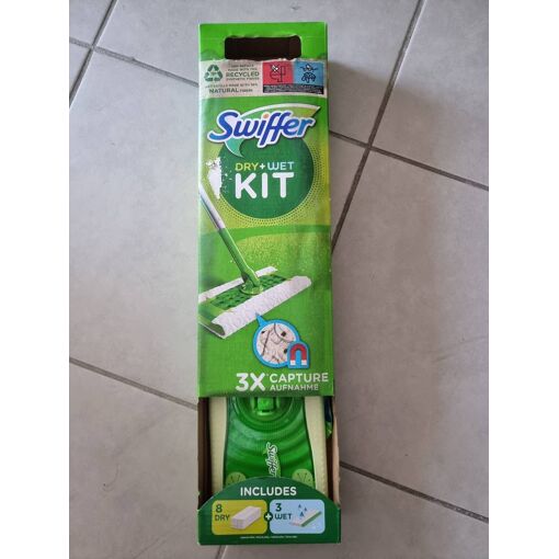 SWIFFER KIT BALAI + 8 DRY +3 WET (Vendu par 1)