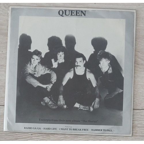Queen # Excerpts From Their New Album " The Works " Vinyl Flexi -Disc Uk 1983. Hard Rock.