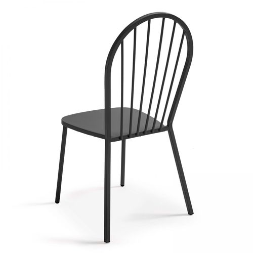 Chaise En M?Tal Anthracite