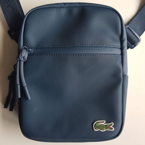Sacoche Zippée Bleu Marine Lacoste