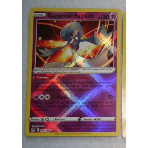 Carte Pokemon Gardevoir Radieux 069/196 Origine Perdue Eb11 Fr