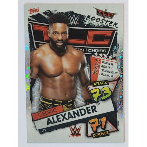 Carte Slam Attax 2021 Booster Tlc - 342 - Cedric Alexander - Wwe Topps
