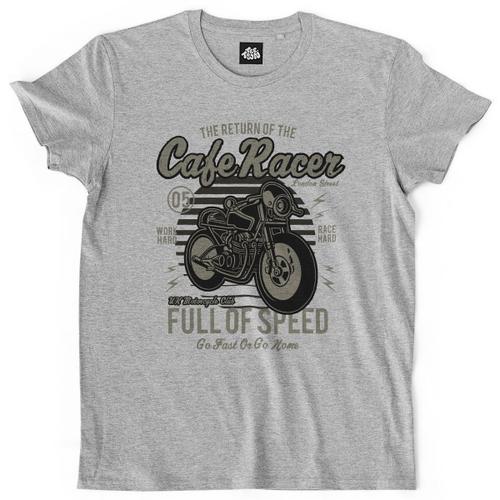 Teetown - T Shirt Homme - Café Racer - Retro Motorcycle Vintage Joe Zündapp Bar Oldschool Team - 100% Coton Bio