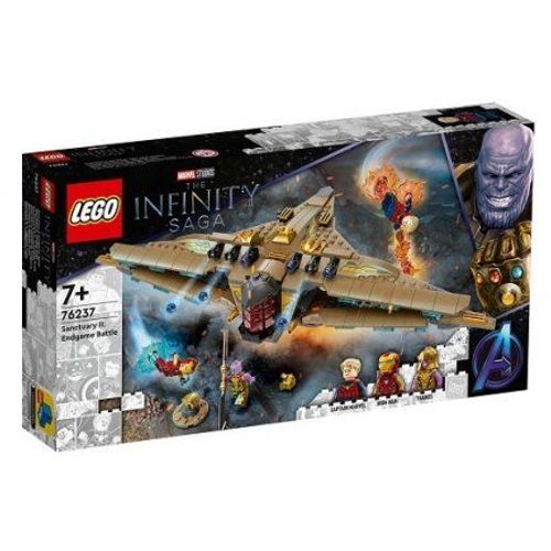 LEGO Super Heros 76237 Le Sanctuaire II : la bataille finale - Vaisseau Marvel - Jeu construction + Carte Tigre