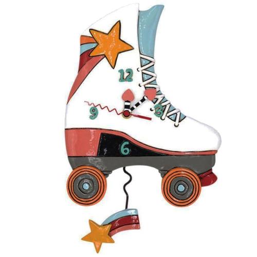 Horloge Roller Skate conçue par l'artiste Michelle Allen