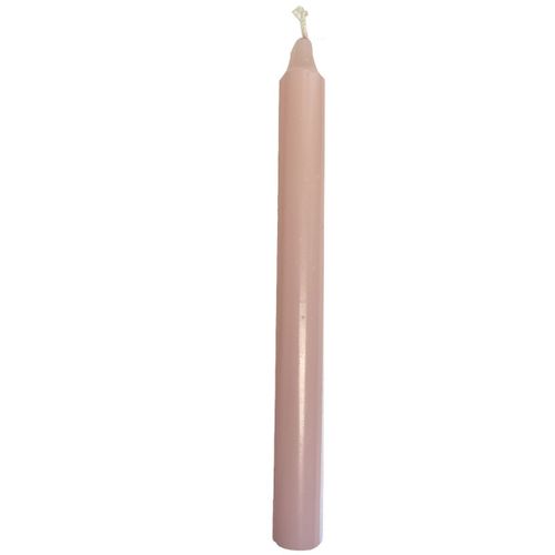 Bougie teintée dans la masse rose clair