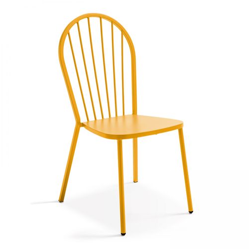 Chaise Style Industriel En M?Tal Jaune