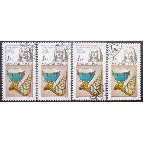 Hongrie N°2994 X 4 Oblitéré