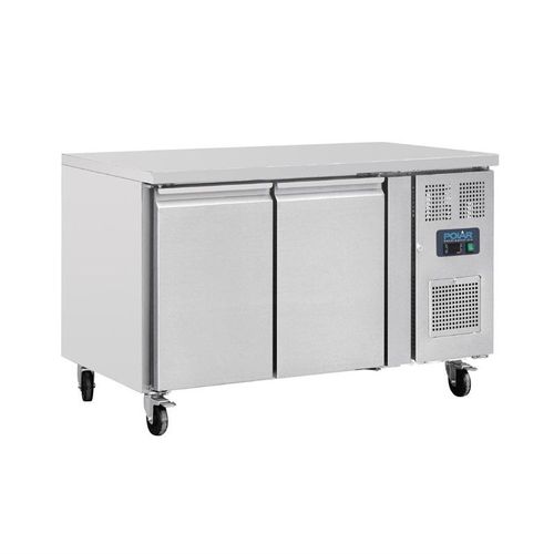 Table inox réfrigérée tropicalisée positive 282 Litres, 2 portes, 350 W, 220 V - MONO