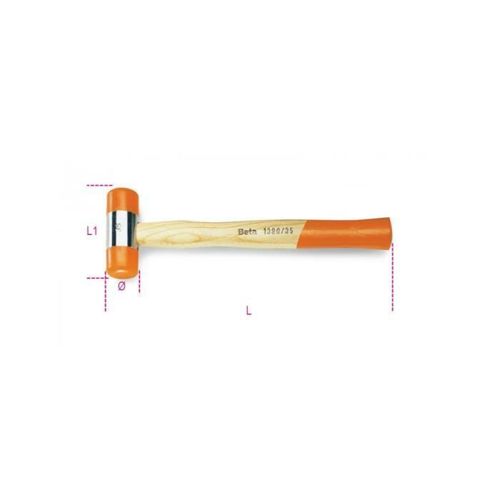 Maillet à embouts nylon BETA taille 35 manche en bois