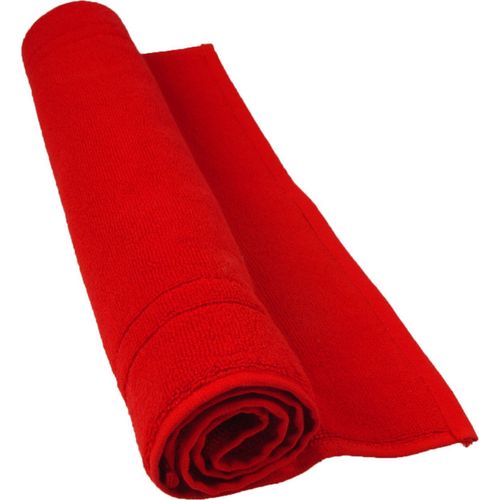 Tapis De Bain 50 X 80 Cm En Coton Couleur Rubis