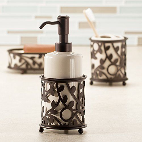 Interdesign 86441eu Vine Porte-Savon Vanilla/Bronze
