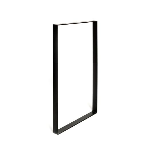 Pied pour meubles tables et bars rectangle Rei À visser Acier Mat Noir