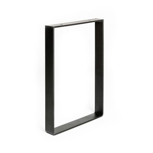 Pied pour meubles, Tables et bars Rectangle Rei à visser acier mat Noir