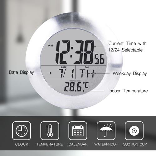 Horloge numérique pour salles de bains, Horloges