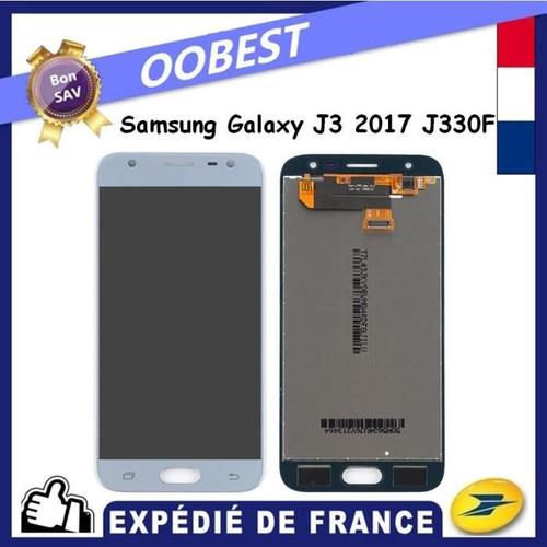 Ecran Pour Samsung Galaxy J3 2017 J3 Pro J330 J330f J330fn Bleu Complet Vitre Tactile + Lcd