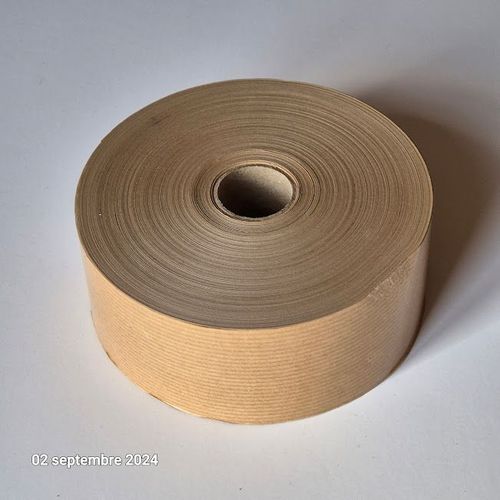 Rouleau De 200 Mètres De Papier Kraft Brun Gommé Pour Cartonnage, Encadrement, 36 Mm De Large