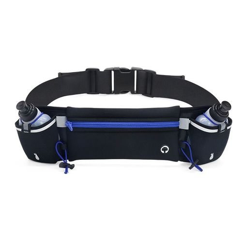 Ceinture D'hydratation - Aqsacokiya - Avec 2 Bouteilles D'eau Légère Et Réfléchissante Pour La Course À Pied, Randonnée, Cyclisme