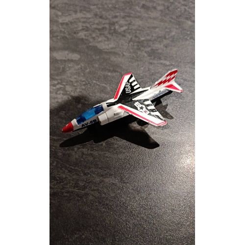 Jouet Avion Chasse Métal Blanc