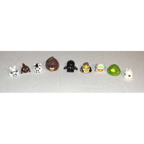 Figurine Star Wars Angry Birds Lot 9 Mini Figurines Telepods Death Star Ou L'étoile Noire Jenga