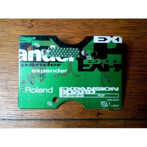 Carte Roland Pop Sr-Jv80-01 Pour Les Synthétiseurs De Séries Jv Xp Et Xv