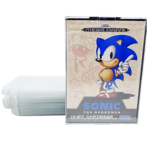 50 Protecteurs Pour Jeux Sega Genesis - Megadrive - Transparent 0,40 Mm