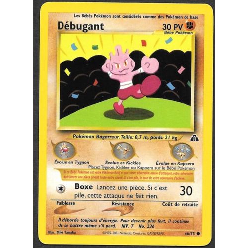 Carte Pokémon Débugant 66/75 - Neo Discovery Wizards (Fr)