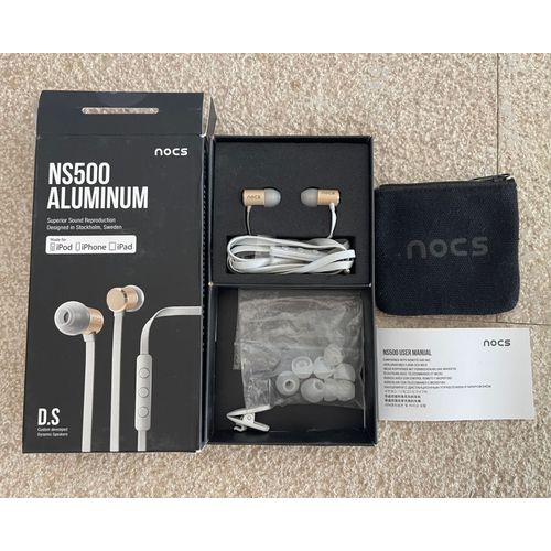 Ecouteurs NOCS NS500 - Edition limitée - Blanc/Or