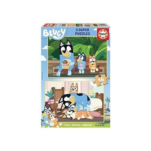 Educa - Bluey Puzzle Bois 2x16