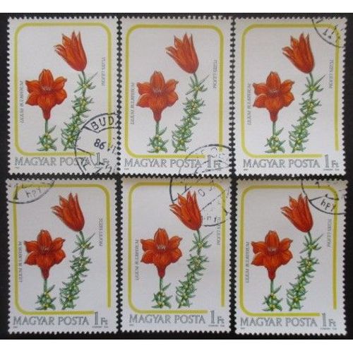 Hongrie N°3006 X 6 Oblitéré