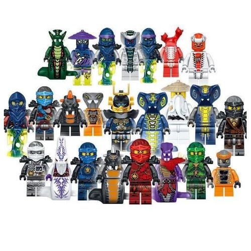 Mini Figurines Lot X24 Serpents Ninja Phantômes Pirates
